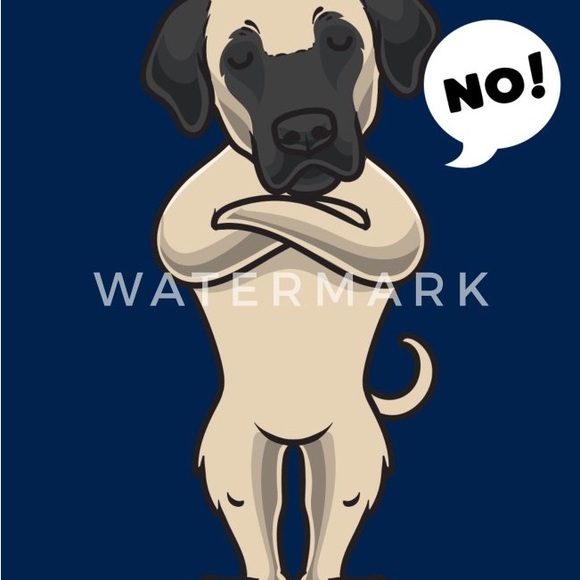 Men’s Kangal Stubborn Anatolian Shepherd Dog Essential T-Shirt with “NO!” Saying - Picture 3 of 5